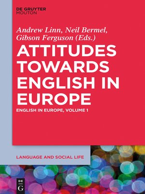 cover image of Attitudes towards English in Europe